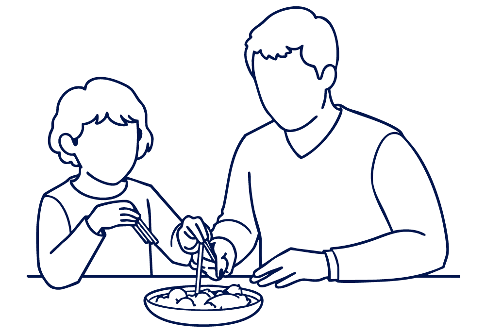Genitori a pranzo2